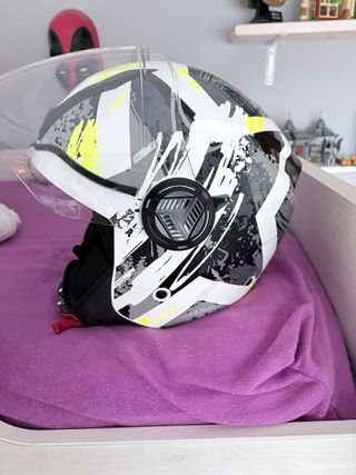 Casco de moto con diseño   Talla S