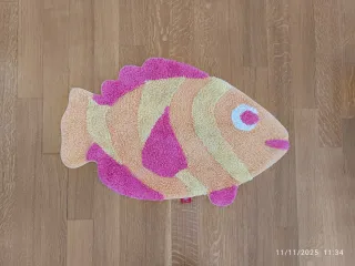 Tappeto Pesce Allegro Colorato