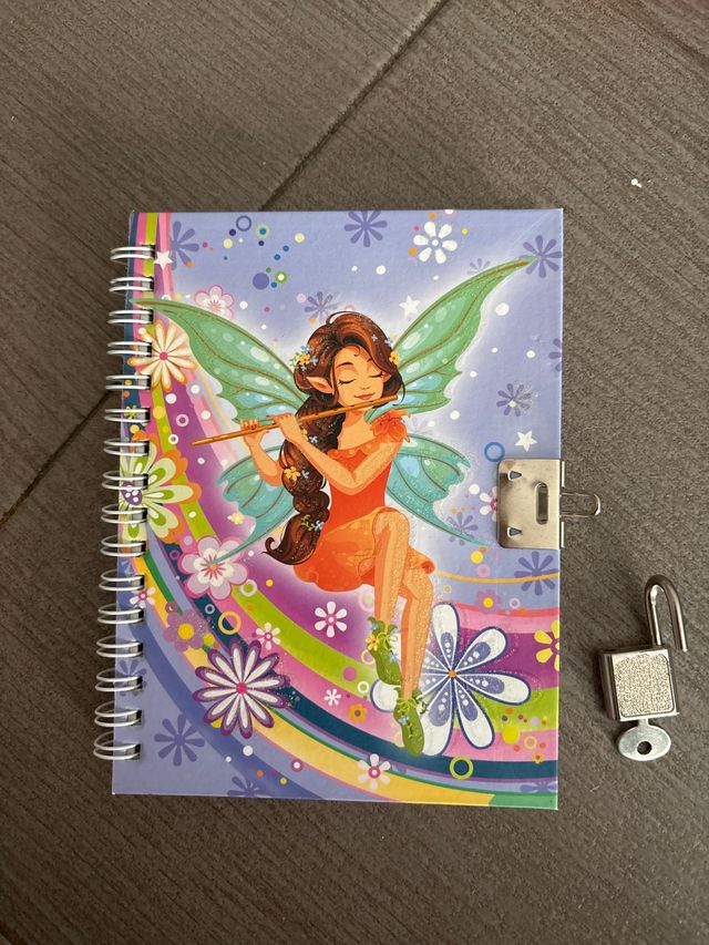 Libreta con candado y llave de hada