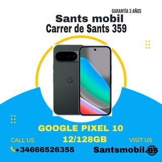 Google Pixel 10 Obsidian 12/128GB Como Nuevo