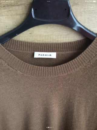 Maglione PAROSH marrone xs lana e cashmere
