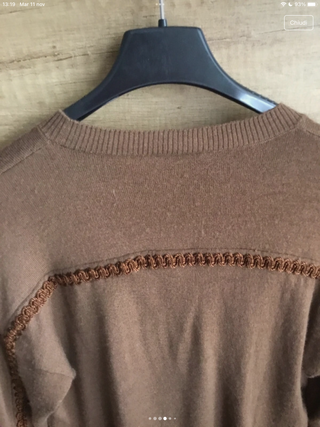Maglione PAROSH marrone xs lana e cashmere
