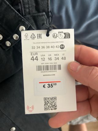 Pantalones Bershka Mujer Negros Tachuelas