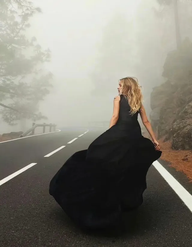 Vestido negro terciopelo para fotos