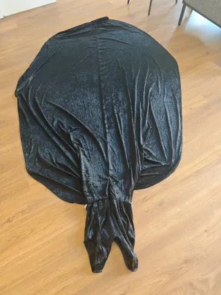 Vestido negro terciopelo para fotos