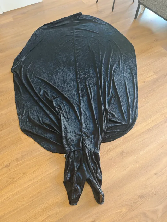 Vestido negro terciopelo para fotos