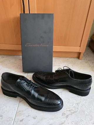 Zapatos de vestir, Emidio Tucci, negros (talla 45)