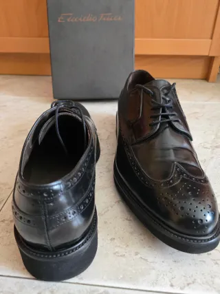 Zapatos de vestir, Emidio Tucci, negros (talla 45)