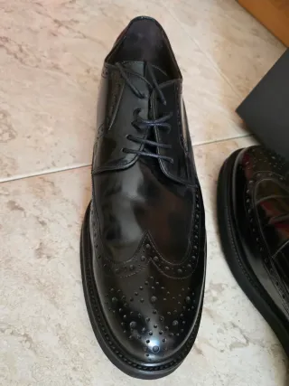 Zapatos de vestir, Emidio Tucci, negros (talla 45)