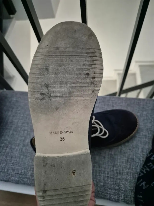 Scarpe comunione bambino blu T.36