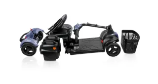 Scooter total care ,movilidad 4 ruedas rojo