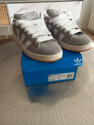 Adidas Campus 80s Gris/Blanco Talla 41.5