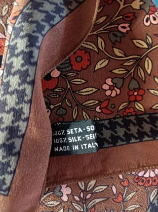 Fazzoletto Versace Seta 32x32cm Multicolor