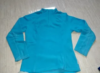 Polar Quechua Azul Media Cremallera