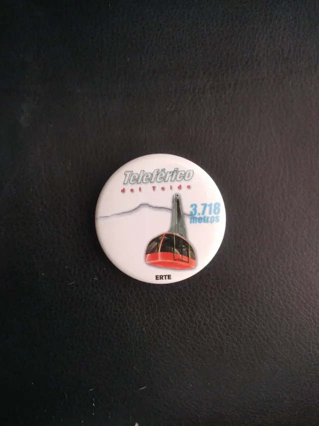 Distintivo commemorativo del Teleférico del Teide 3.718m, età 90 anni