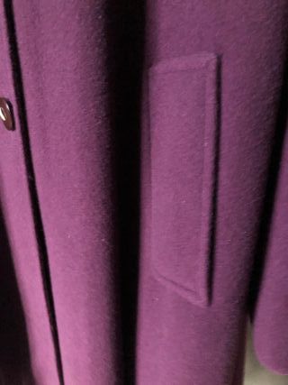 Abrigo de señora de lana morado