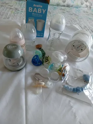 Lote Biberones, Chupetes y Pinzas