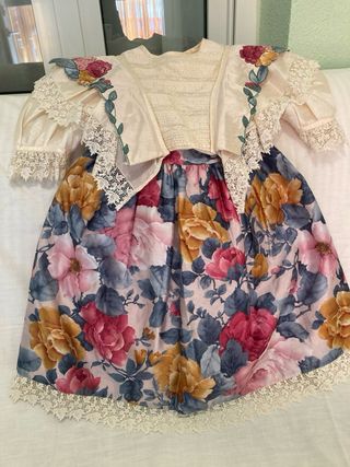 Conjunto Blusa y Falda Talla 7 Floral