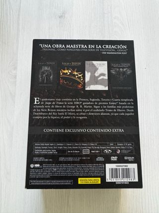 Juego de Tronos Temporada 1-4 DVD
