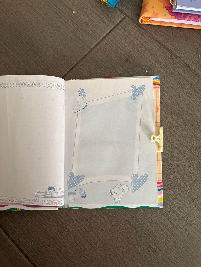 Diario infantil con cierre, le falta el candado