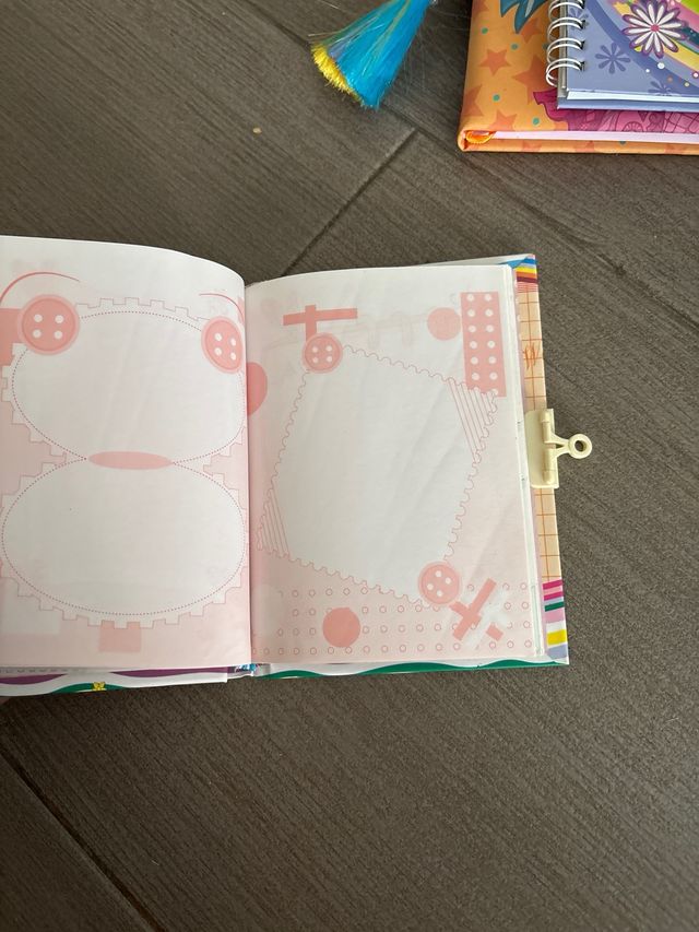 Diario infantil con cierre, le falta el candado