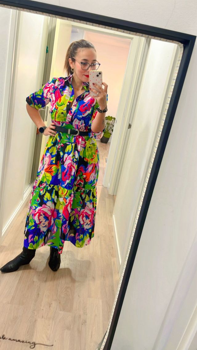 Vestido estampado floral