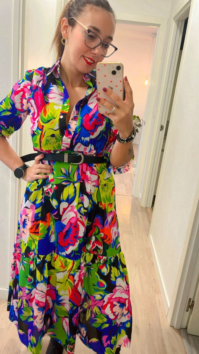 Vestido estampado floral
