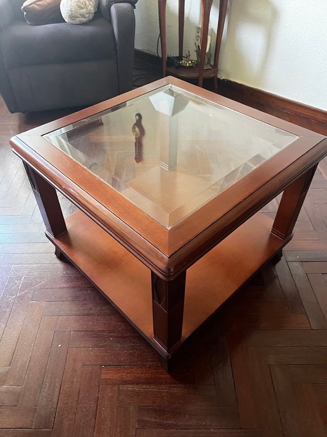 Aparador/Estantería de madera noble