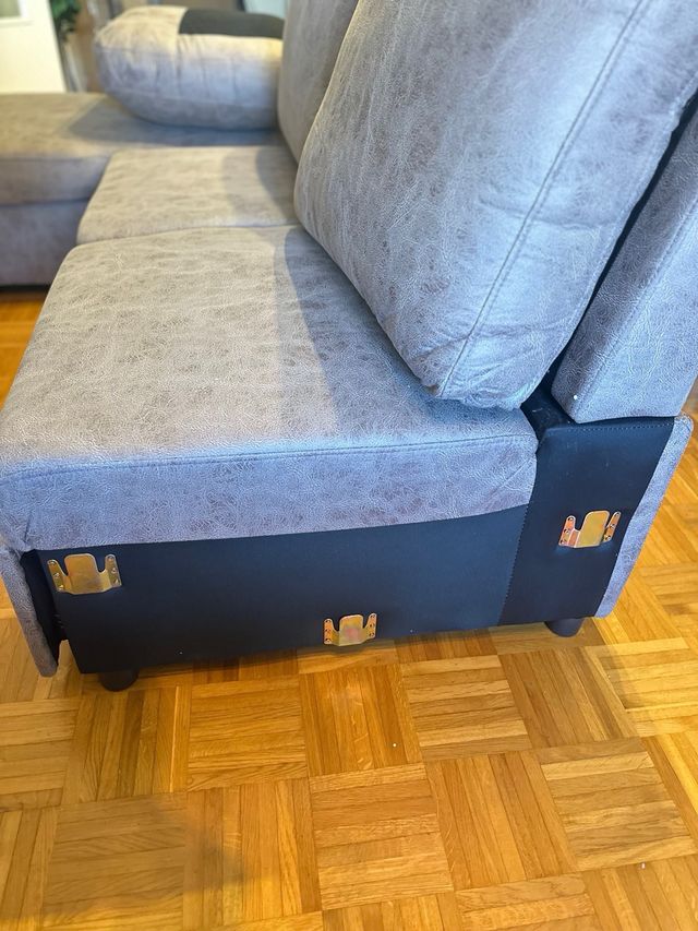 Sofá cama modular gris