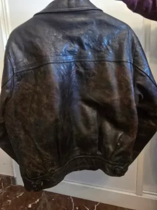 Chaqueta de cuero moto años 60