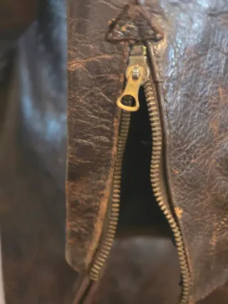 Chaqueta de cuero moto años 60