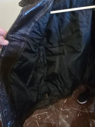 Chaqueta de cuero moto años 60