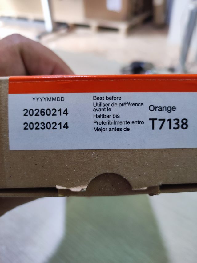 Cartucho Tinta Epson T7138 Naranja 700ml