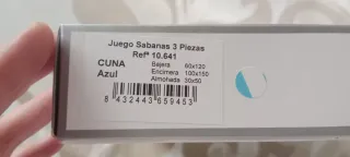 Juego sábanas cuna algodón