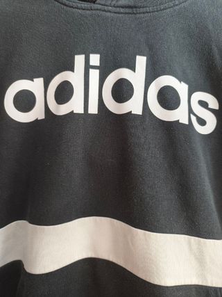 Sudadera Adidas Color Negro y Blanco Talla S.