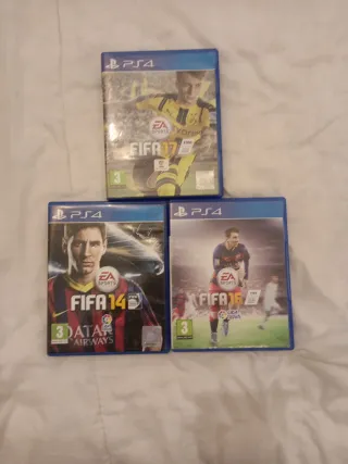 Lote 3 Videojuegos FIFA PS4