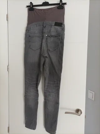 Jeggings premamá skinny grises talla S