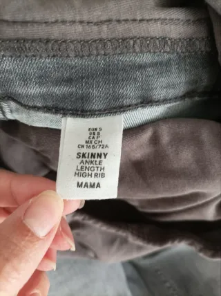 Jeggings premamá skinny grises talla S