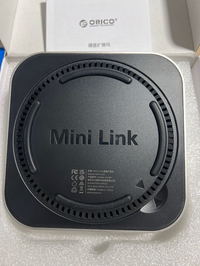 ORICO MiniLink SSD Docking Station Mac mini 2024