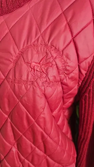 Chaqueta acolchada vintage roja Talla 42