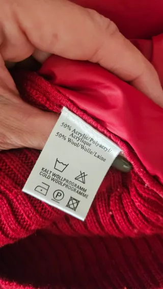 Chaqueta acolchada vintage roja Talla 42