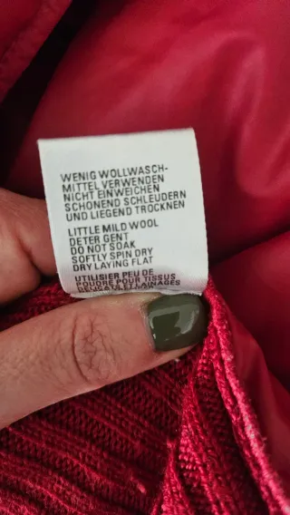 Chaqueta acolchada vintage roja Talla 42