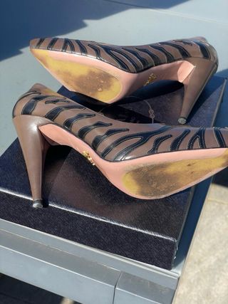 Stivali Prada T38 Marroni e Neri