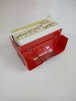 Schedario metallo Resisto con rubrica alfabetica