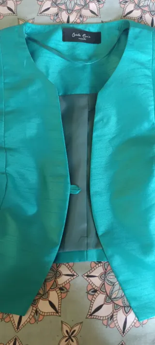 Torerita satén azul turquesa fiesta, de Carla Ruiz