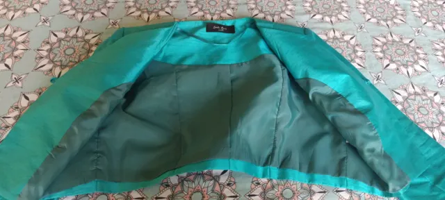 Torerita satén azul turquesa fiesta, de Carla Ruiz