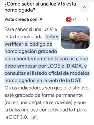 Baliza V16 Luz Emergencia