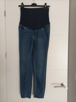Jegging premamá skinny azul talla S