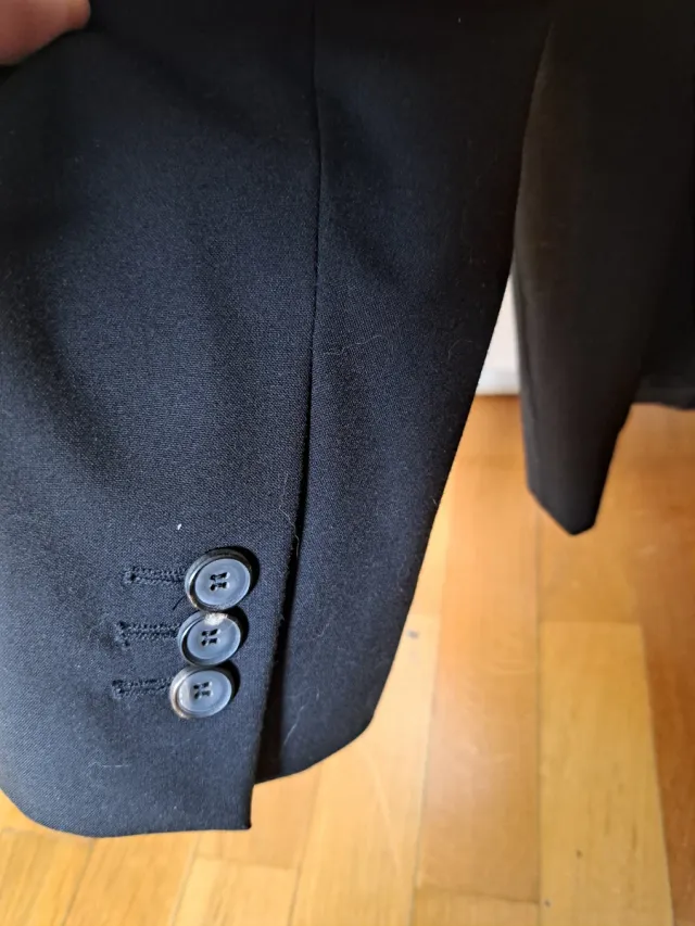 Americana Zara Basic Negra Talla 40