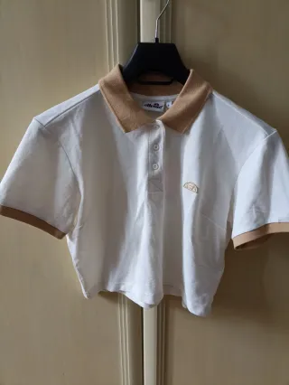 Polo Ellesse donna bianco beige Tg. L
